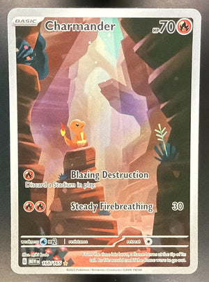 2023 Pokemon SV 151 Charmander #168/165 Illustration Rare