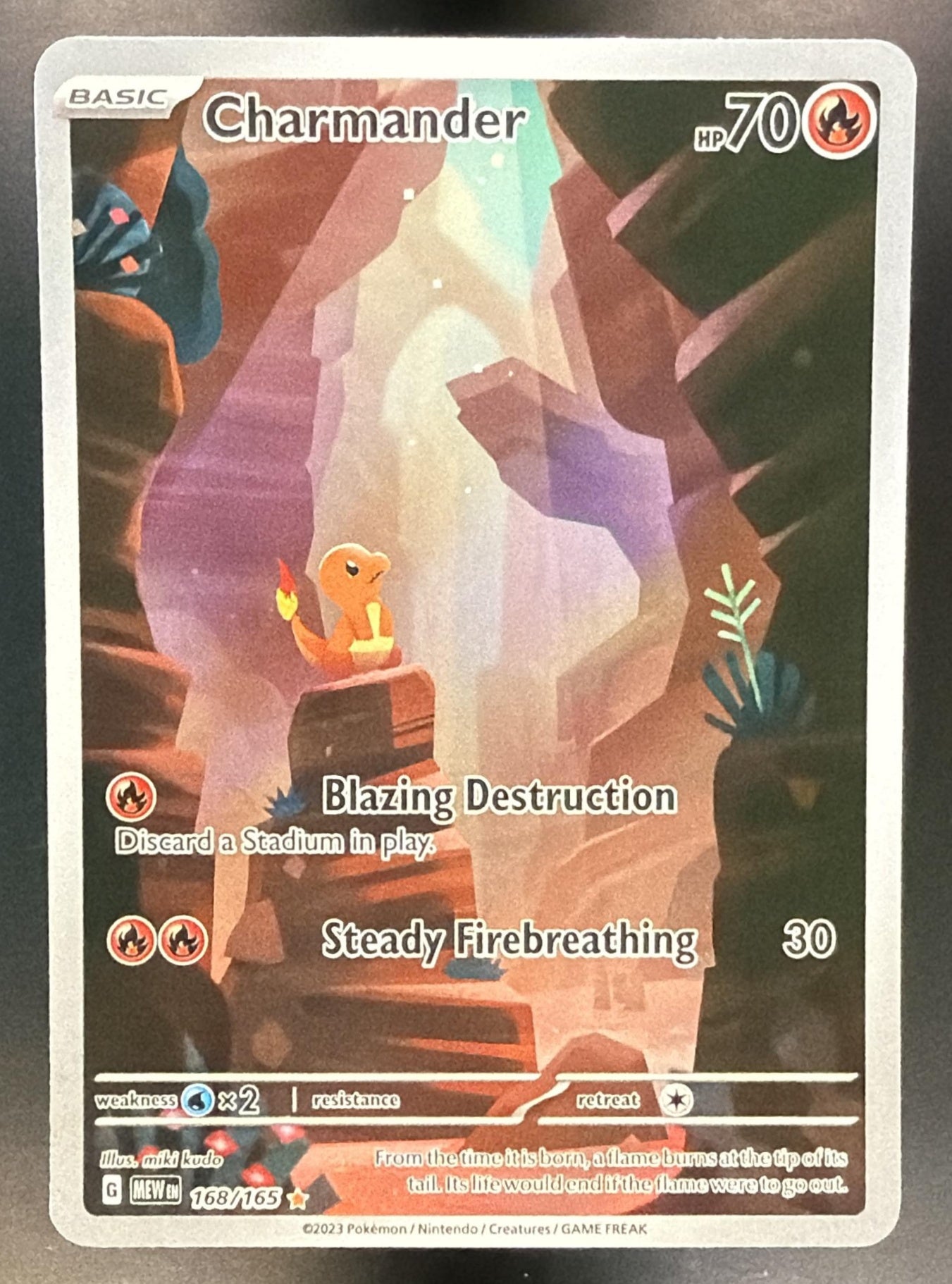 2023 Pokemon SV 151 Charmander #168/165 Illustration Rare — front