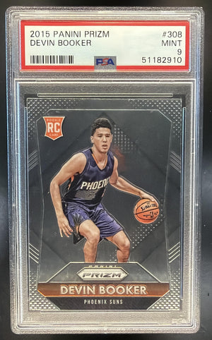 2015-16 Panini Prizm Devin Booker #308 RC Suns PSA 9