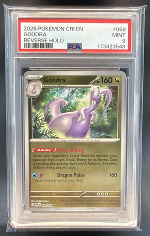 2026 Pokemon Mega Evolution Chaos Rising Goodra #068/086 Rare Holo PSA 9