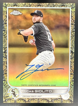 2022 Topps Gilded Collection Lucas Giolito #GEA-LG Chrome Gold Etch Auto /99