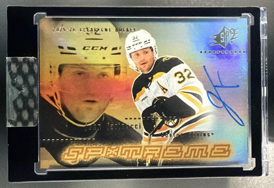 2025 Upper Deck Clear Cut John Farinacci #SX-JF 2000-01 SPx Spxtreme RC Auto — front