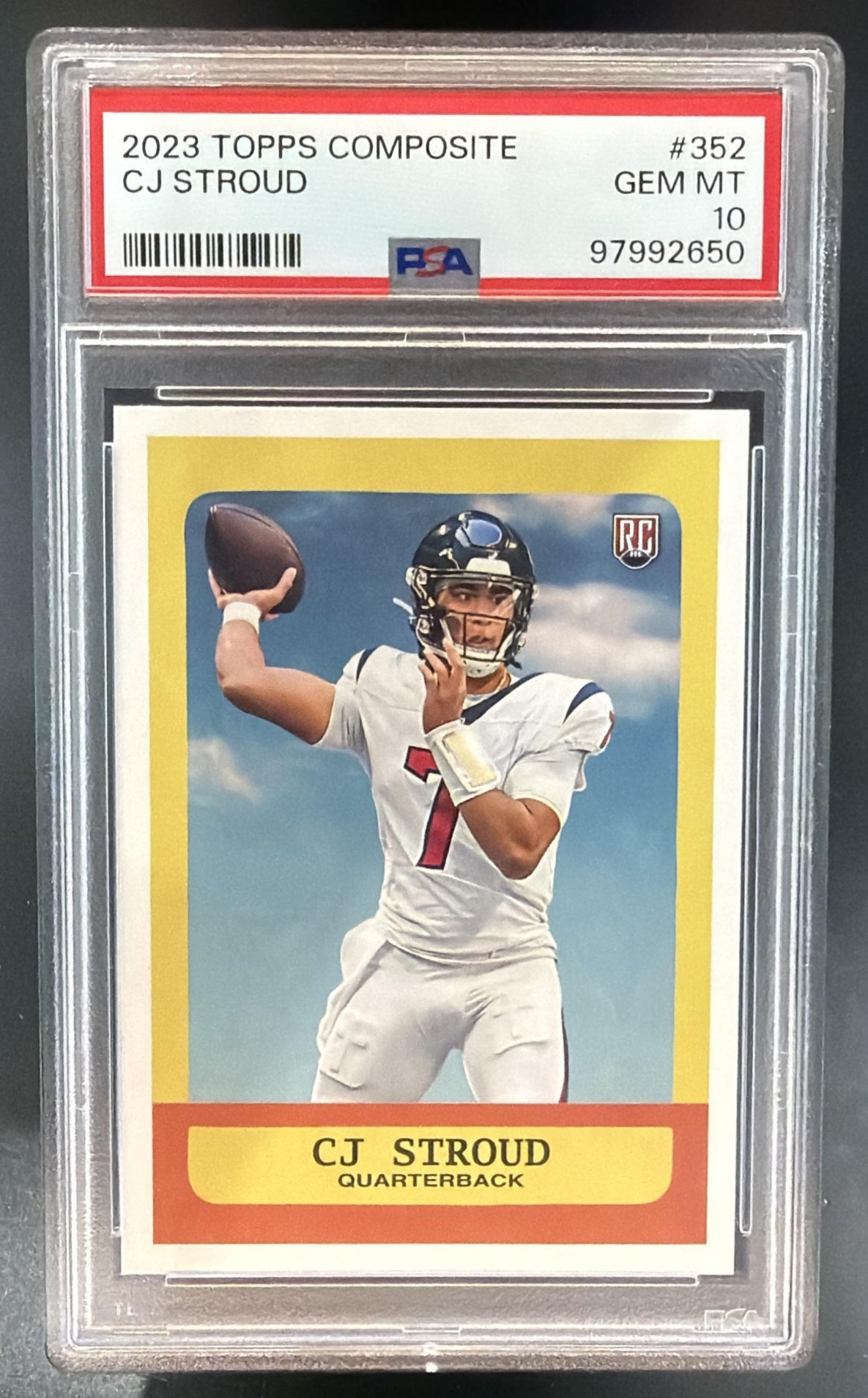 2023 Topps Composite CJ Stroud #352 RC Texans PSA 10 — front