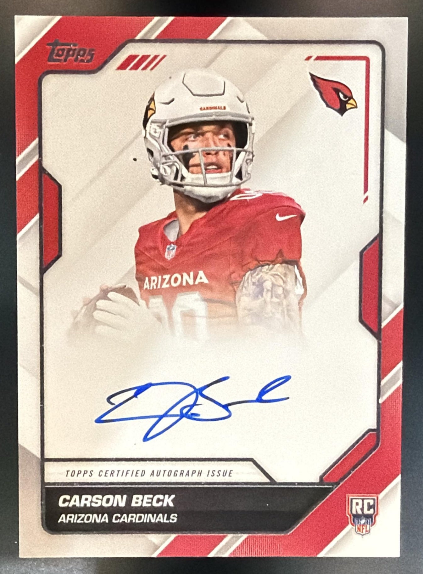 2026 Topps Carson Beck #FFS-CB First Signatures RC Auto Cardinals — front