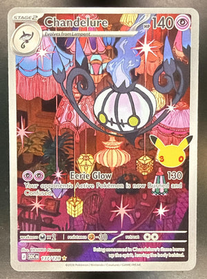 2026 Pokemon 30th Celebration Chandelure #137/128 Illustration Rare