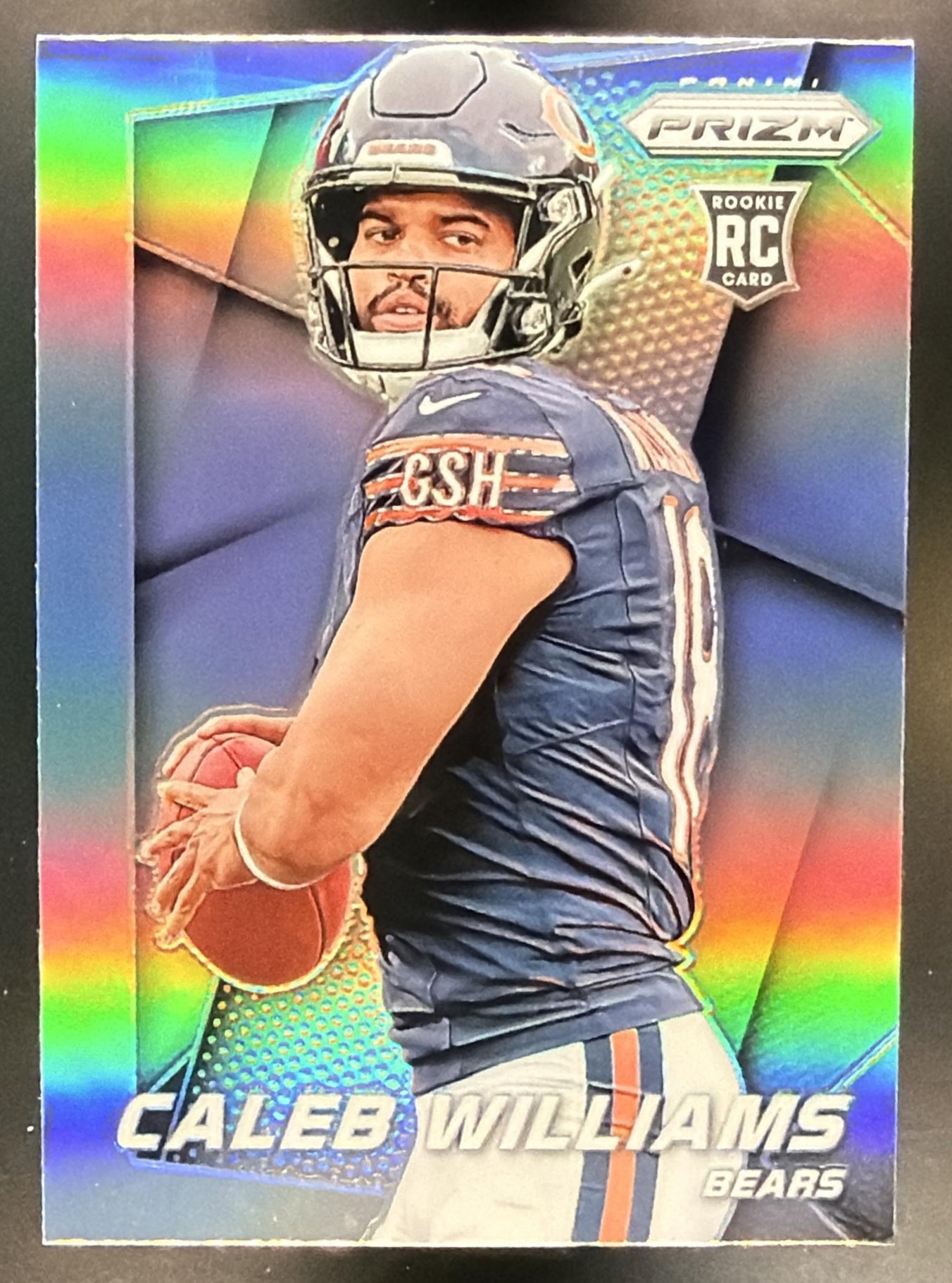 2024 Panini Prizm Caleb Williams #1 Flashback Rookie Silver RC Bears — front