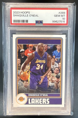 2023-24 Panini Hoops Shaquille O'Neal #289 Lakers PSA 10