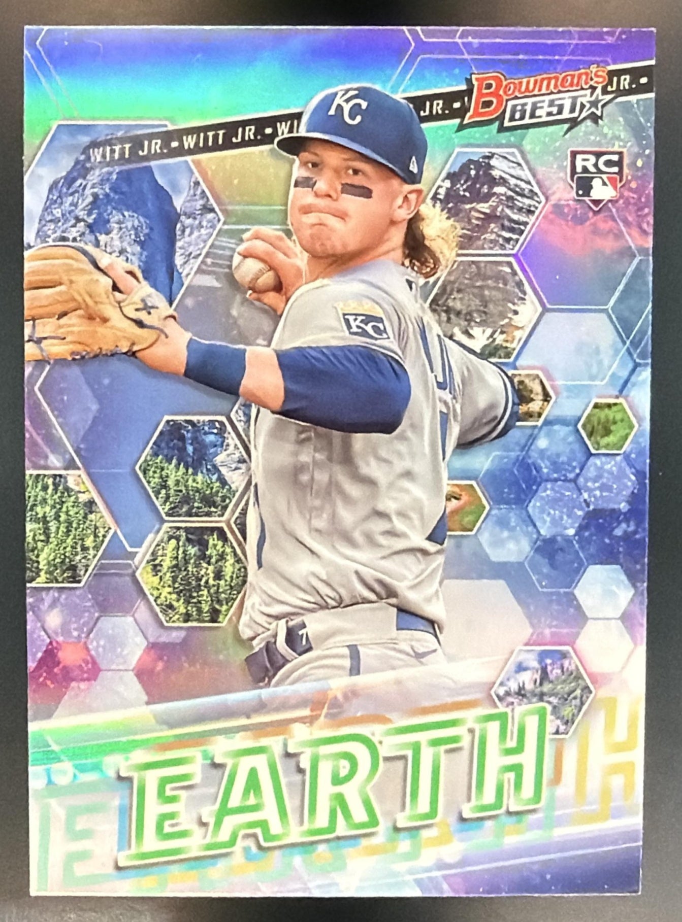 2022 Bowman's Best Bobby Witt Jr. #EE-1 Elements of Excellence RC Royals — front