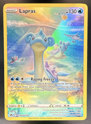 2023 Pokemon Sword & Shield Crown Zenith Lapras #GG05/GG70 Galarian Gallery