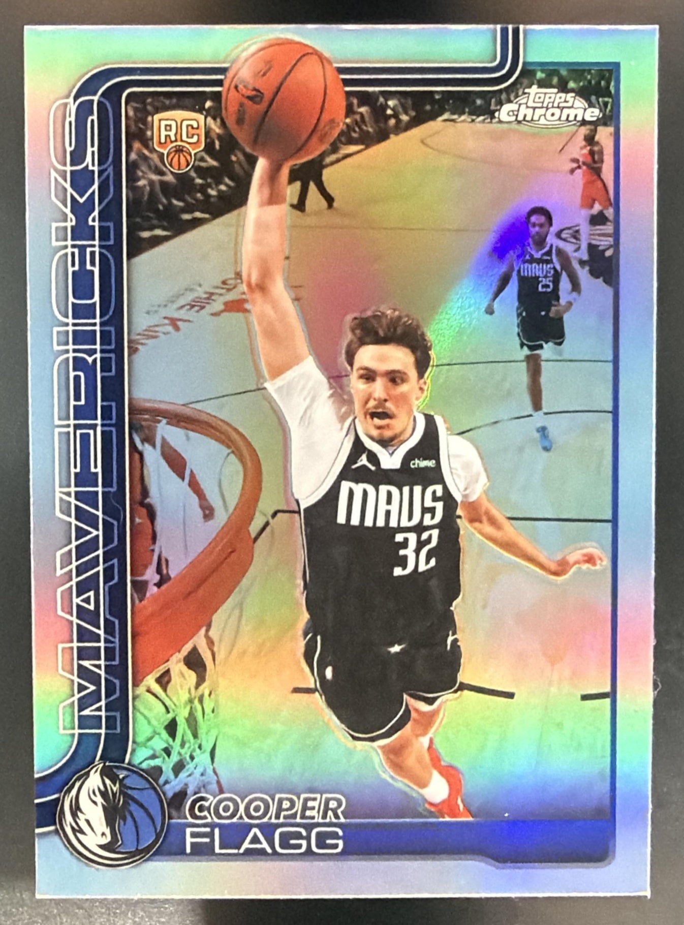 2025-26 Topps Chrome Update Cooper Flagg #151 Refractor RC Mavericks — front