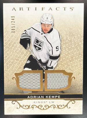 2021-22 Upper Deck Artifacts Adrian Kempe #18 Material Gold 85/249 MEM Kings