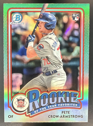 2024 Bowman Pete Crow-Armstrong #ROY-13 Rookie of the Year Favorites Chrome RC