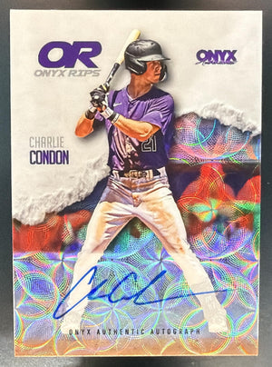 2025 Onyx Rips Charlie Condon On Card Auto