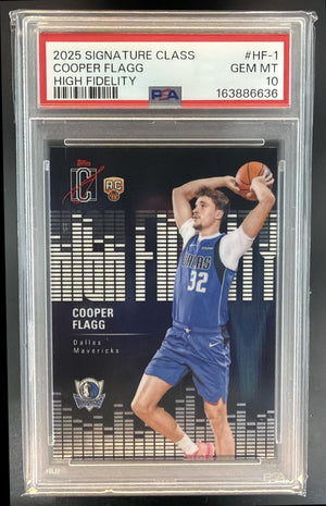 2025 Topps Signature Class Cooper Flagg #HF-1 High Fidelity RC PSA 10