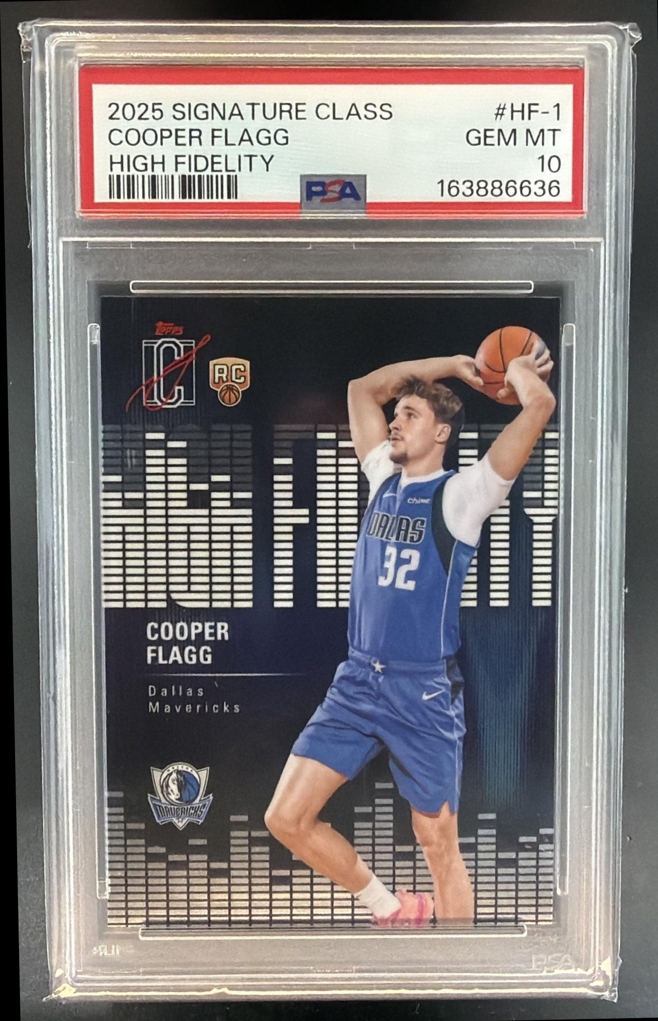 2025 Topps Signature Class Cooper Flagg #HF-1 High Fidelity RC PSA 10 — front