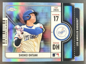 2026 Topps Chrome Shohei Ohtani #BTP-3 Big Ticket Players Dodgers