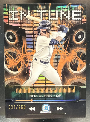2024 Bowman Draft Max Clark #IT-17 In Tune Refractor 31/250 Tigers