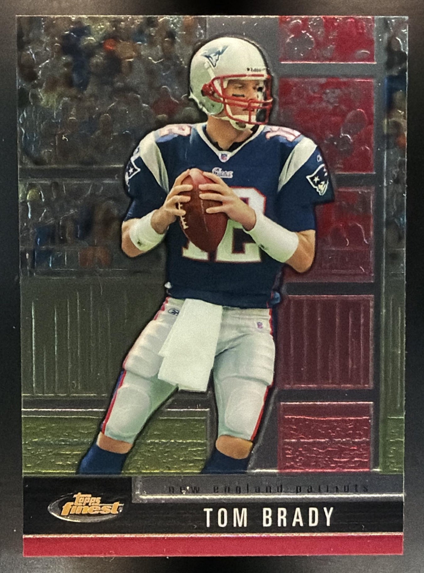 2008 Topps Finest Tom Brady #2 Patriots — front