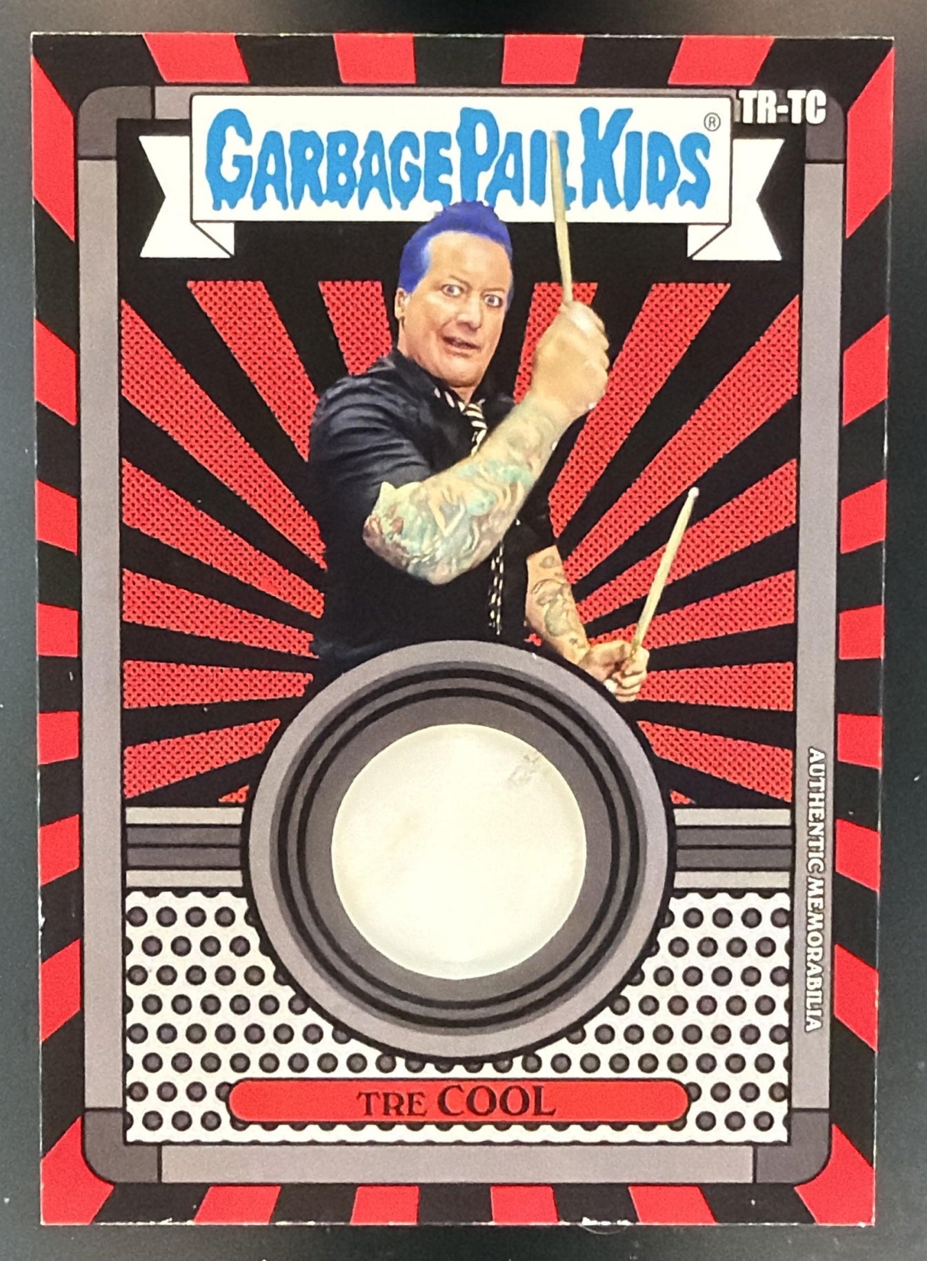 2024 Topps GPK Battle of the Bands: Green Day Tre Cool #TR-TC Tour Relics — front