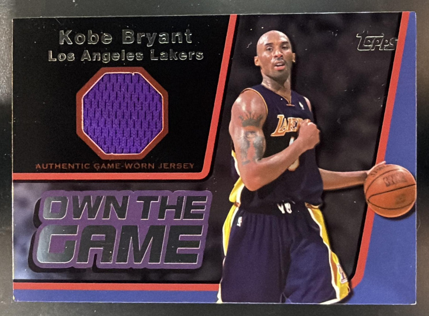 2006-07 Topps Kobe Bryant #OTGR-KB Own the Game Relics Black 15/99 Lakers — front