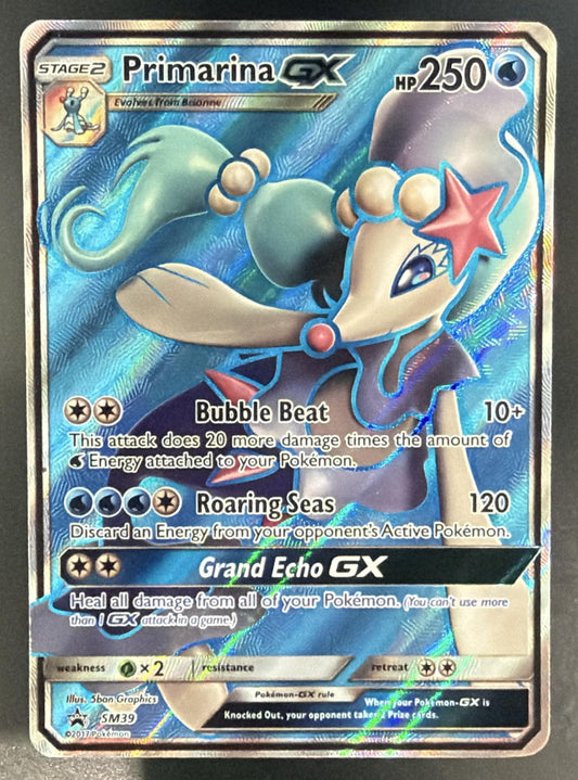 2016-19 Pokemon SM Black Star Promos Primarina #SM39 — front