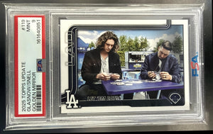 2025 Topps Update Blake Snell Tyler Glasnow Golden Mirror Image Variation PSA 9