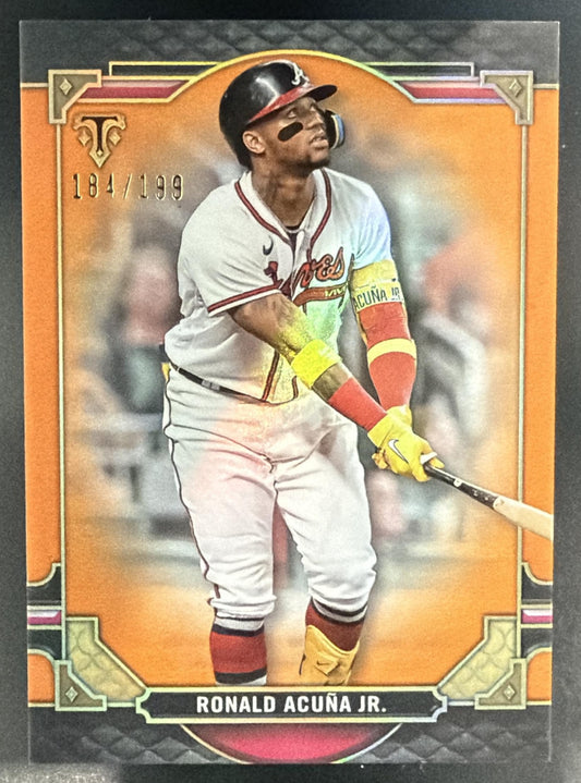 2022 Topps Triple Threads Ronald Acuna Jr. #2 Amber 184/199 Braves — front