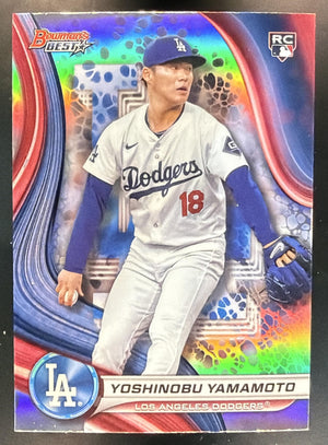 2024 Bowman's Best Yoshinobu Yamamoto #34 Refractor RC Dodgers