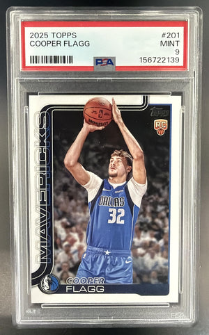 2025-26 Topps Cooper Flagg #201 RC Mavericks PSA 9