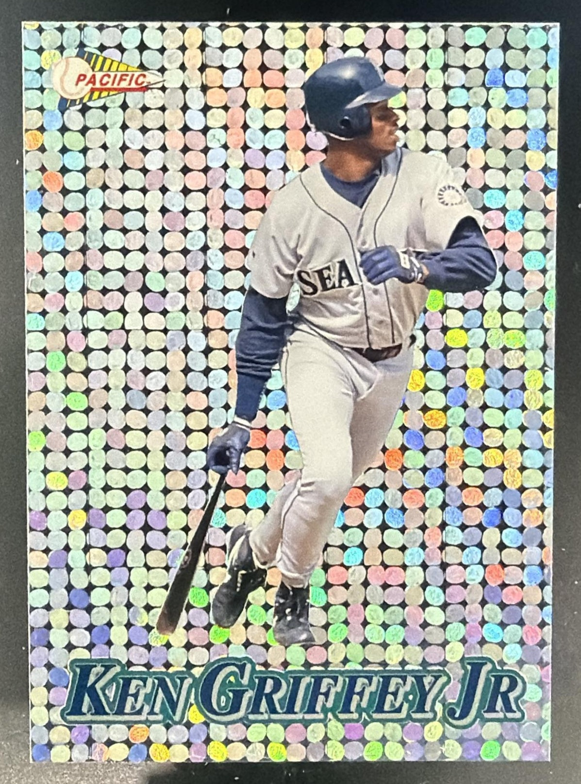1994 Pacific Ken Griffey Jr. #8 Silver Prisms Circular Mariners — front