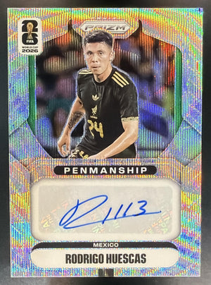 2026 Panini Prizm World Cup Rodrigo Huescas #P-RH Penmanship Wave Auto Mexico
