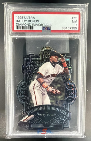 1998 Fleer Ultra Barry Bonds #15DI Diamond Immortals Giants PSA 7