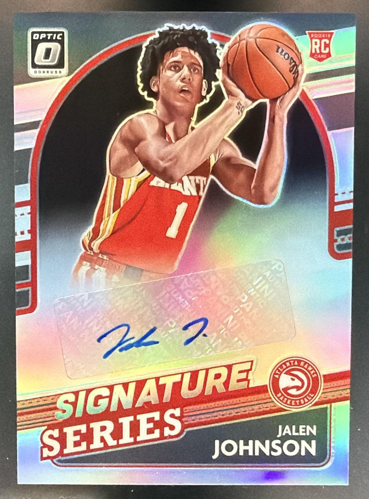 2021 Panini Donruss Optic Jalen Johnson #SS-JJN Signature Series RC Auto — front