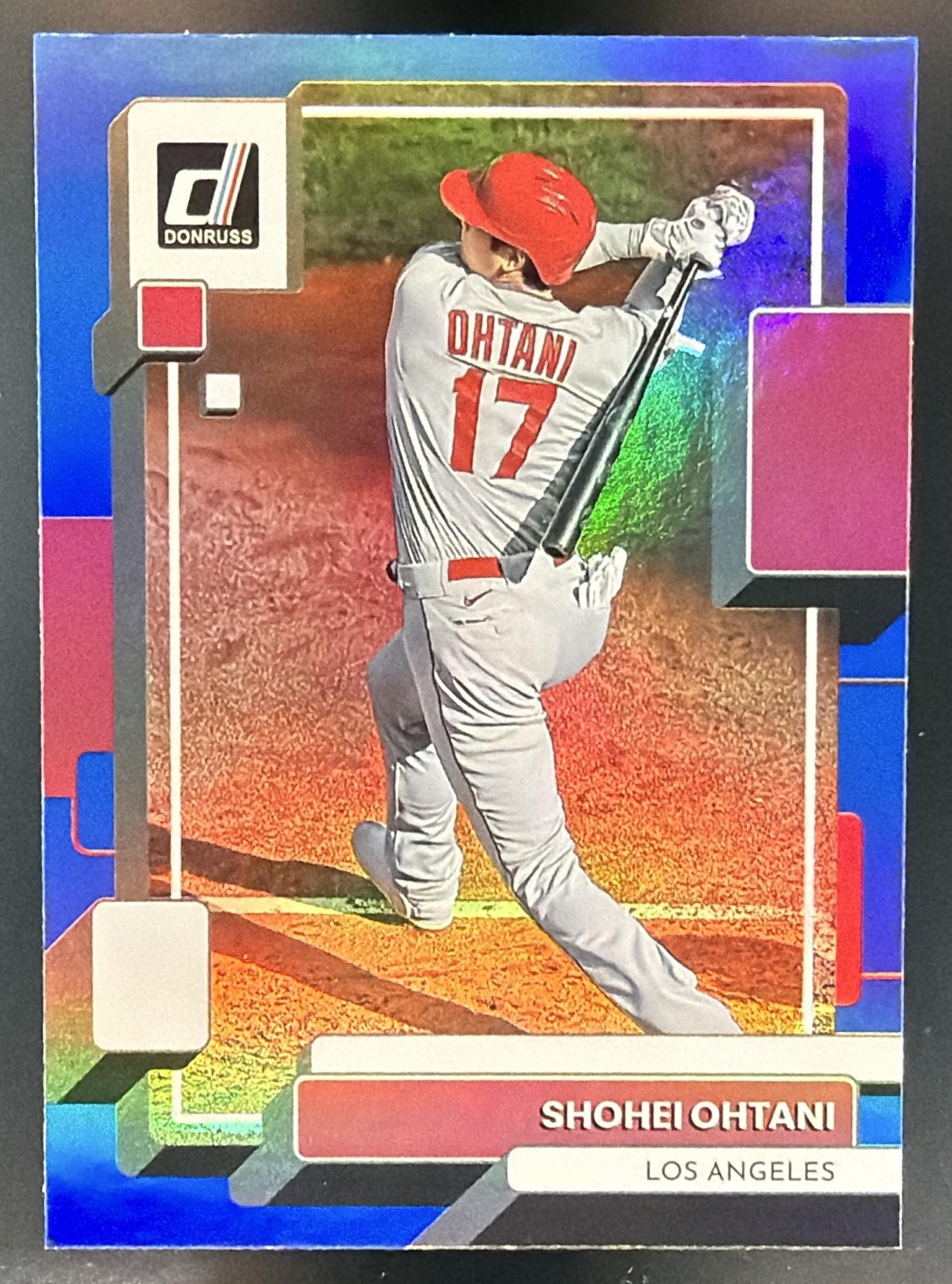 2022 Panini Donruss Shohei Ohtani #147 Holo Blue Angels — front