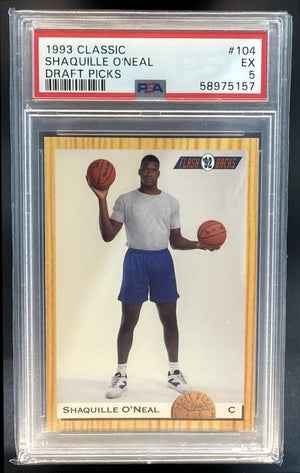 1993 Classic Shaquille O'Neal #104 PSA 5