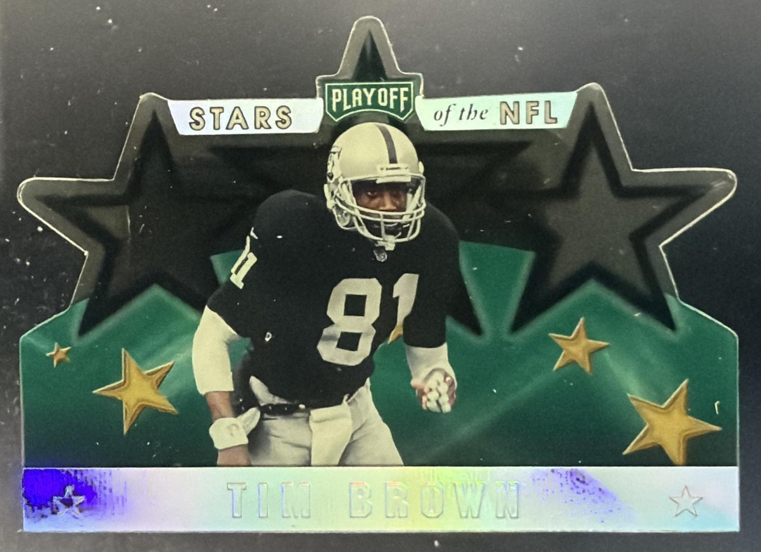 1999 Playoff Prestige EXP Tim Brown #ST9 Stars of the NFL Raiders — front
