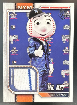 2026 Topps Series 1 Mr. Met #MAS-MRM Mascots Relics MEM Mets