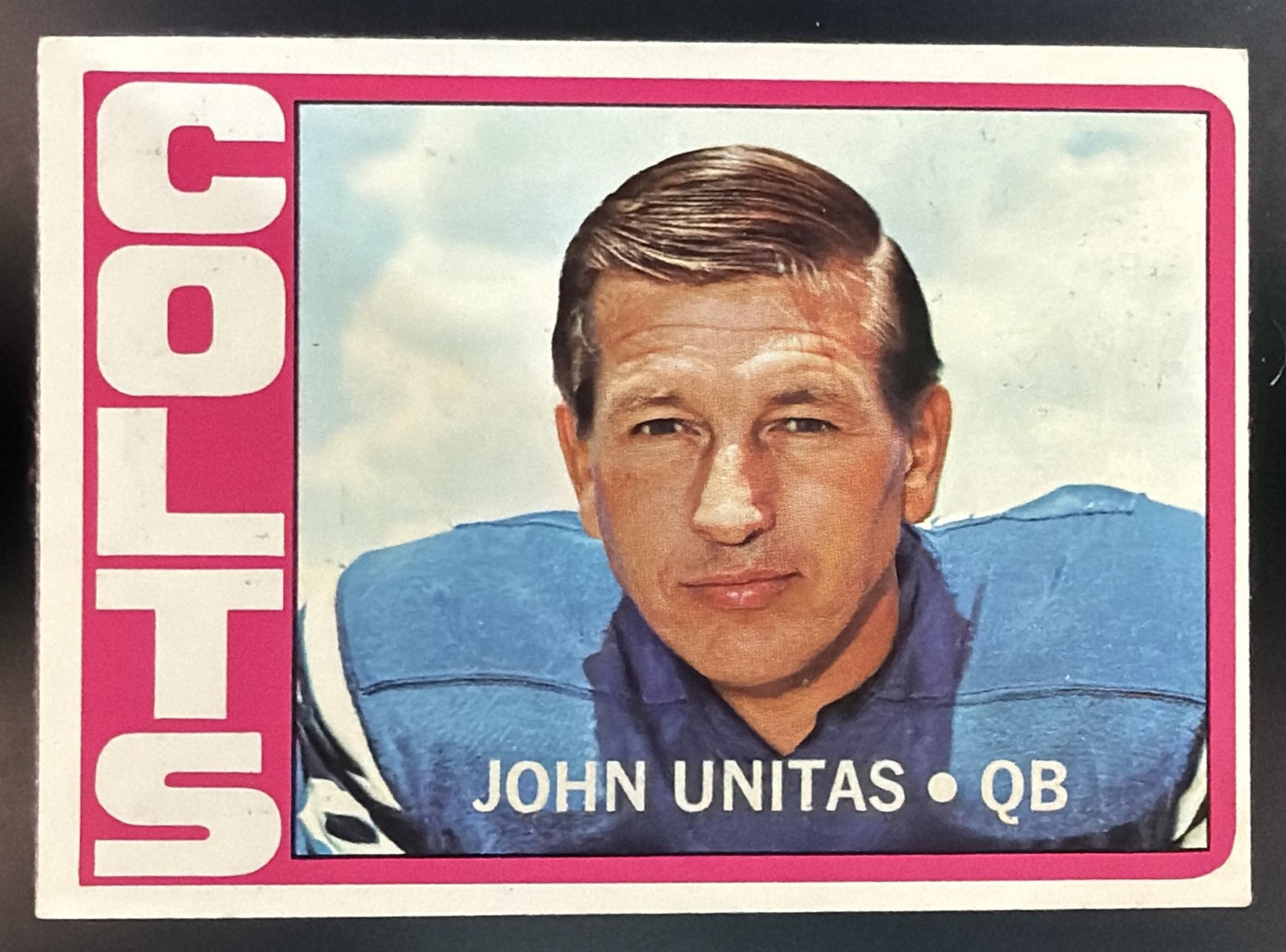 1972 Topps John Unitas #165 — front