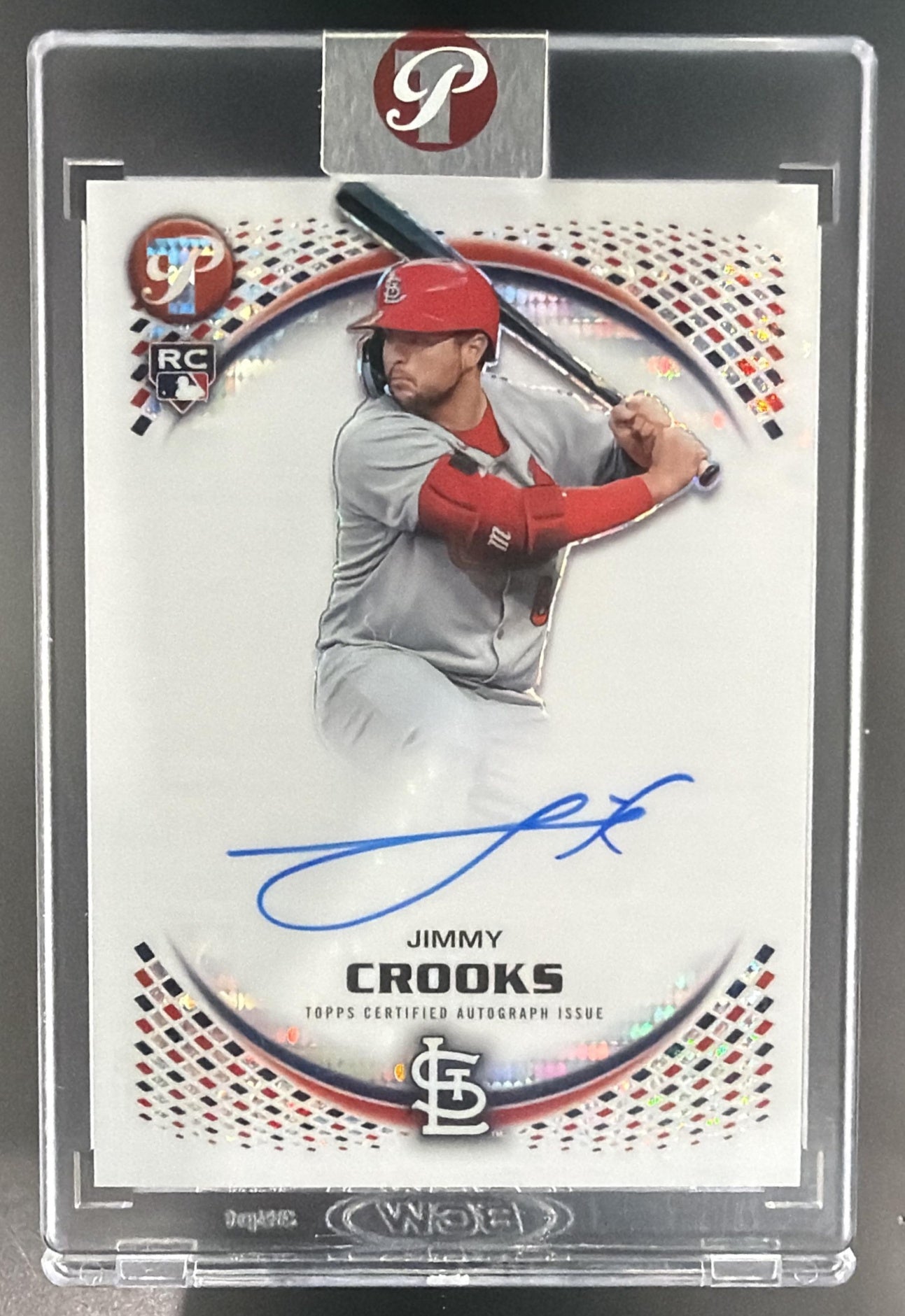 2026 Topps Pristine Jimmy Crooks #PA-JIR Auto Refractor RC Cardinals — front