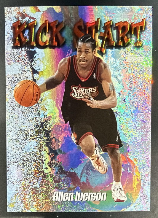 1998-99 Topps Allen Iverson #KS5 Kick Start 76ers — front