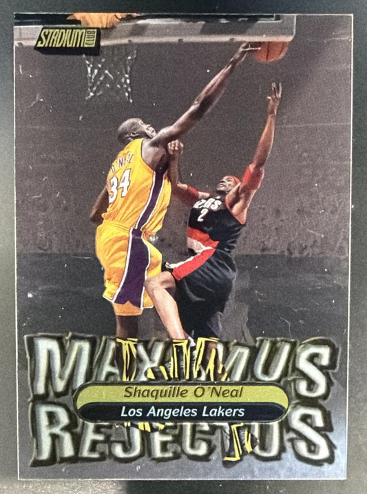 2001-02 Topps Stadium Club Shaquille O'Neal #MR2 Maximus Rejectus Lakers — front
