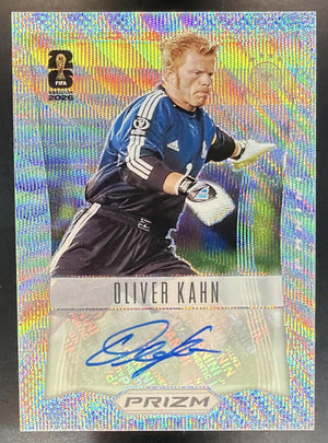 2026 Panini Prizm World Cup Oliver Kahn 2012 Throwback Signatures Wave Auto