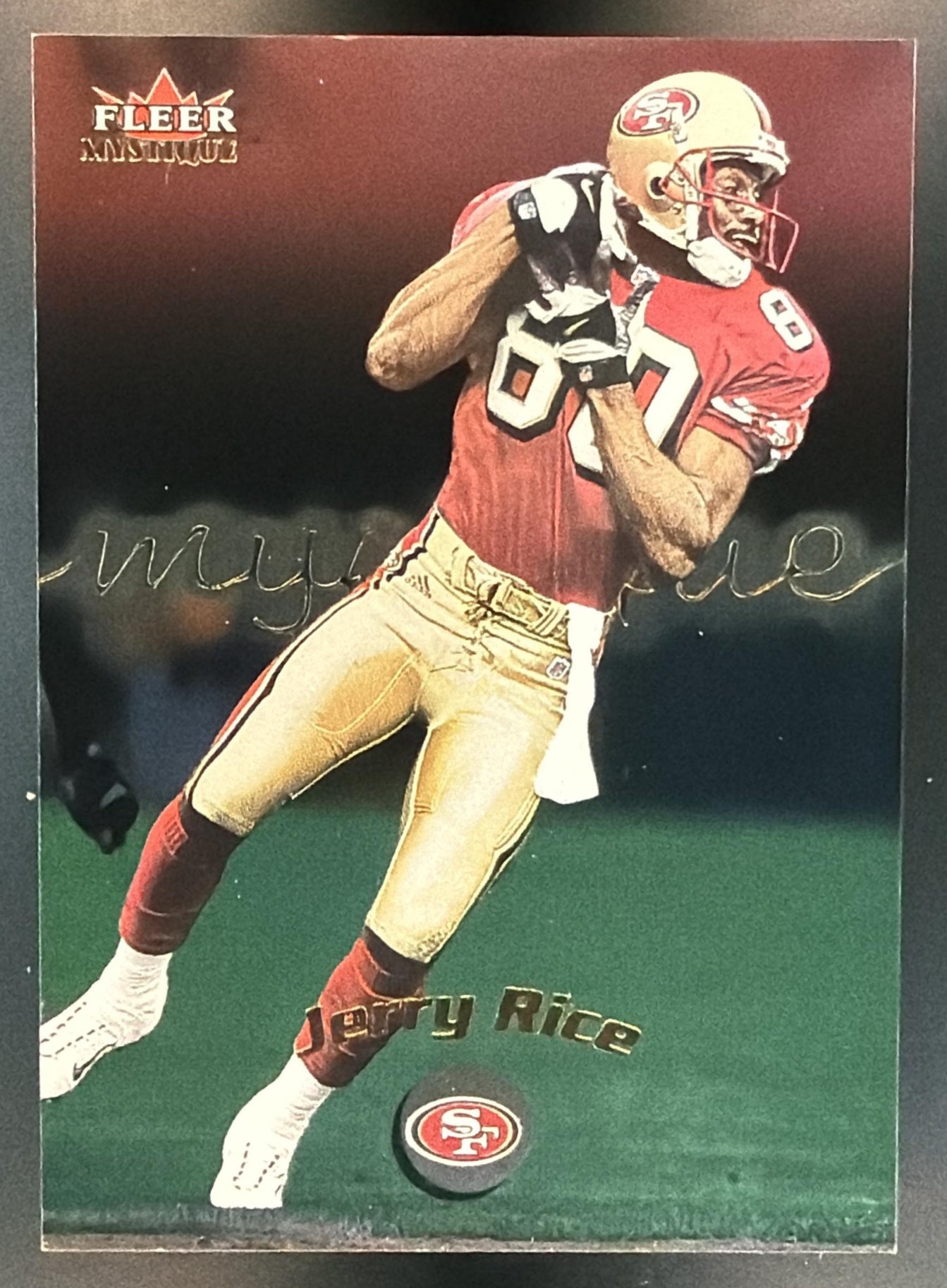 2000 Fleer Mystique Jerry Rice #62 Gold 49ers — front