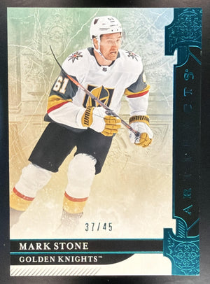 2019-20 Upper Deck Artifacts Mark Stone #29 Aqua 37/45 Golden Knights