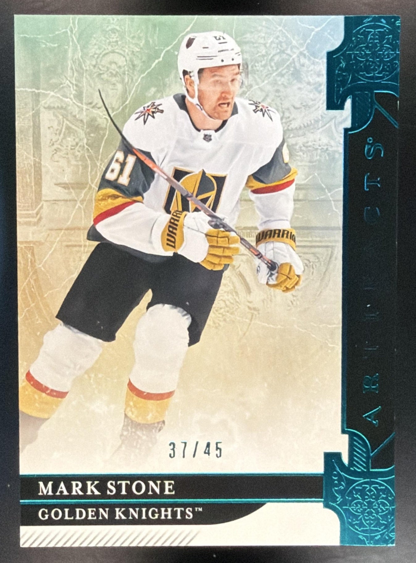 2019-20 Upper Deck Artifacts Mark Stone #29 Aqua 37/45 Golden Knights — front