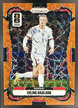 2026 Panini Prizm World Cup Erling Haaland #333 Orange Lazer 118/260 Norway
