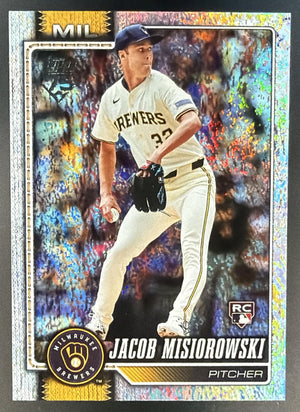 2026 Topps Series 1 Jacob Misiorowski #10 Holo Foil RC Brewers