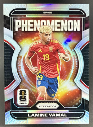 2026 Panini Prizm World Cup Lamine Yamal #1 Phenomenon Silver Spain