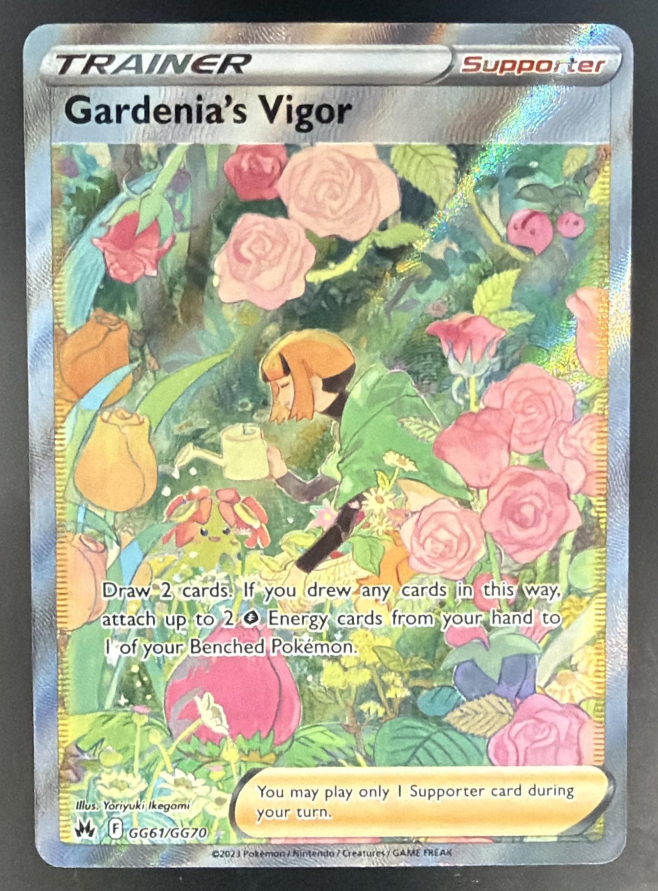 2023 Pokemon Sword & Shield Crown Zenith Gardenia's Vigor #GG61/GG70 Galarian — front