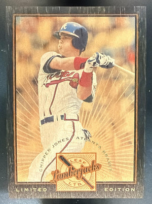 1996 Leaf Limited Chipper Jones #7 Lumberjacks Black 76/500 Braves